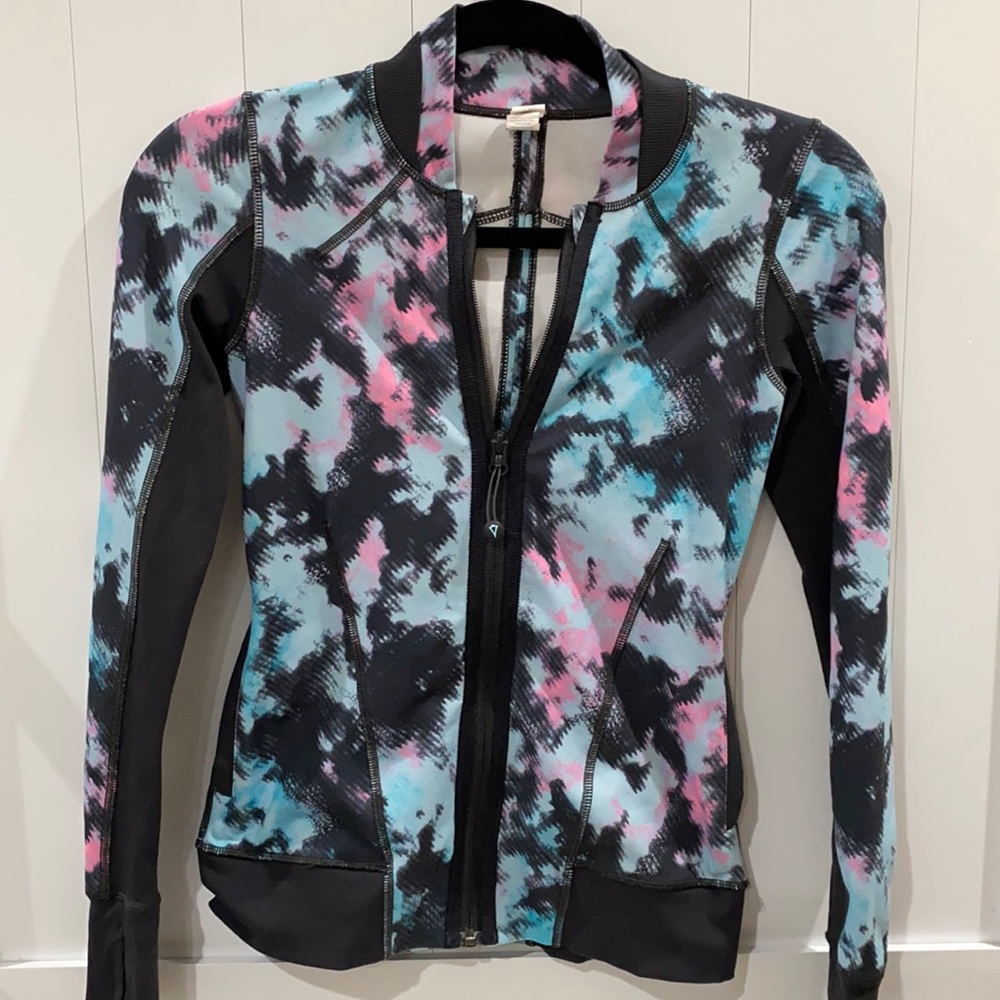 IVIVVA JACKET Size 10 Tie Dye Pockets